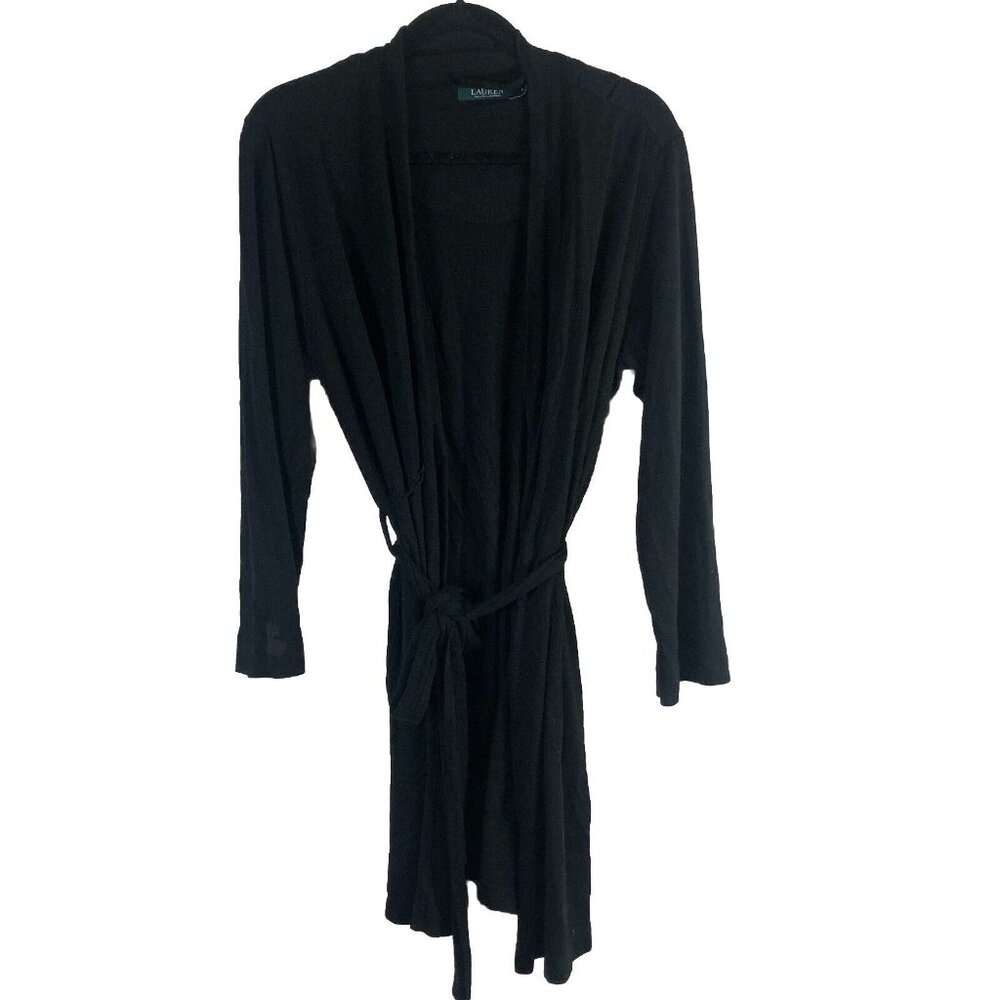 Lauren Ralph Lauren Robe Women Medium Blue Stripe Casual Knee Length Lightweight